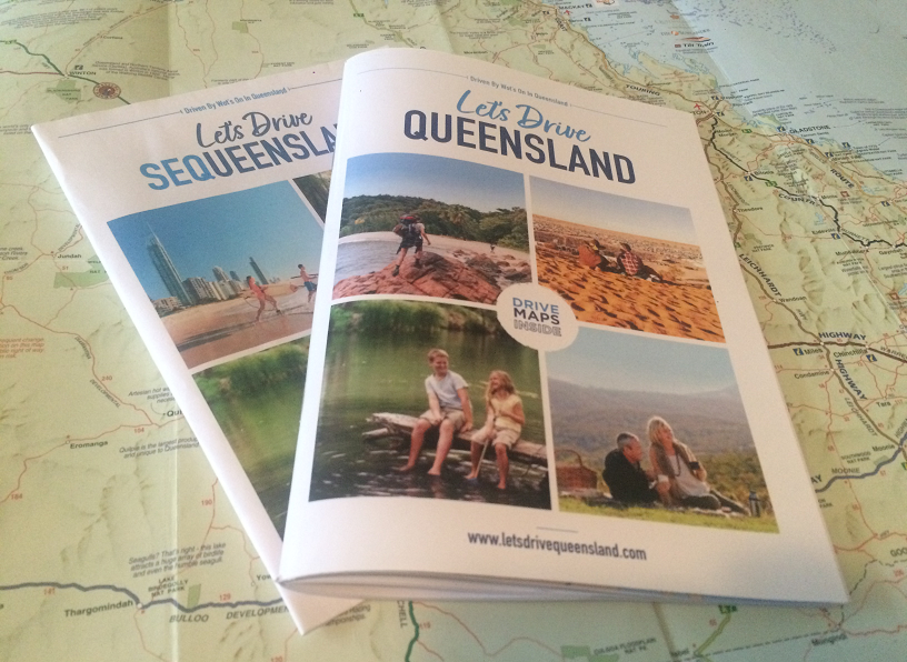 Let's Drive Queensland 2021 and Let's Drive SEQueensland 2021 self-drive guide books